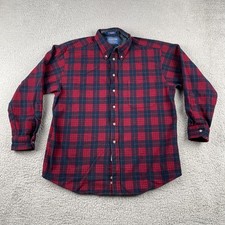 Vintage Pendleton Men’s Large Reg Wool Flannel Button Up Shirt Made In USA EUC