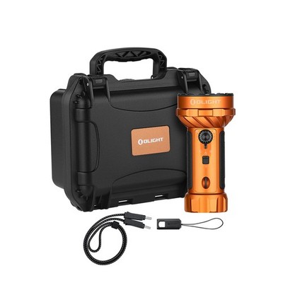 Olight Marauder Mini 2 Orange Wide-Beam High-Intensity Flashlight, 10000L, 750M