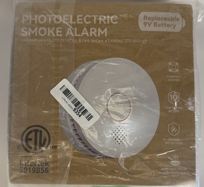 8 Pack Jemay Photoelectric Smoke Alarm GS509A Latest 9th Edition 10 Year Life