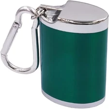 Metal Portable Ashtray with Lid,Outdoor Pocket Ashtray for Cigarettes,Travel Ash