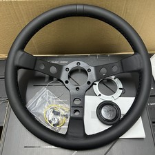 Momo Prototipo P5 Black Edition 350mm Genuine Leather Deep Dish Steering Wheel Momo Prototipo P5 Black Edition 350mm Genuine Leather Deep Dish Steering Wheel