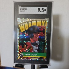 WHAMMY 🔥 2019 Panini Donruss Juan Soto SGC 9.5 #W4 Case Hit SSP Rare 💥