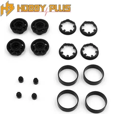 Hobby Plus HBP240442 1.2inch Bead Lock Wheel Set Black CR-18P RC Truck Crawler