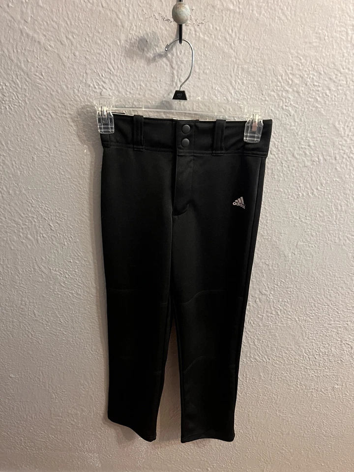 Adidas Boys Baseball Pants Climalite  Black Boys Size Small - Image 2 of 4