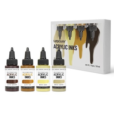 Acrylic Inks for Artists  Acrylic Ink Set, Color Combination #14 pcs. 1 Fl Oz...
