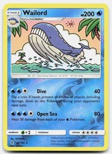 Guardians Rising Wailord NM Reverse Holo Rare Pokemon Tcg Card