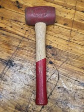Vintage NOS Chicago Rawhide No. 4 Solid Head Mallet Hammer Made in USA