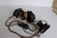 WW2 British Military Headphones, Headset, GI-J & Hand mic No 13 & plug/point