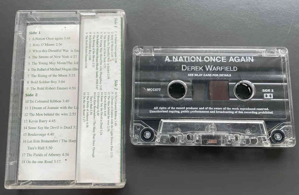 Signed! Wolfe Tones - A Nation Once Again Tape Derek Warfield Irish Rebel - Image 2 of 3