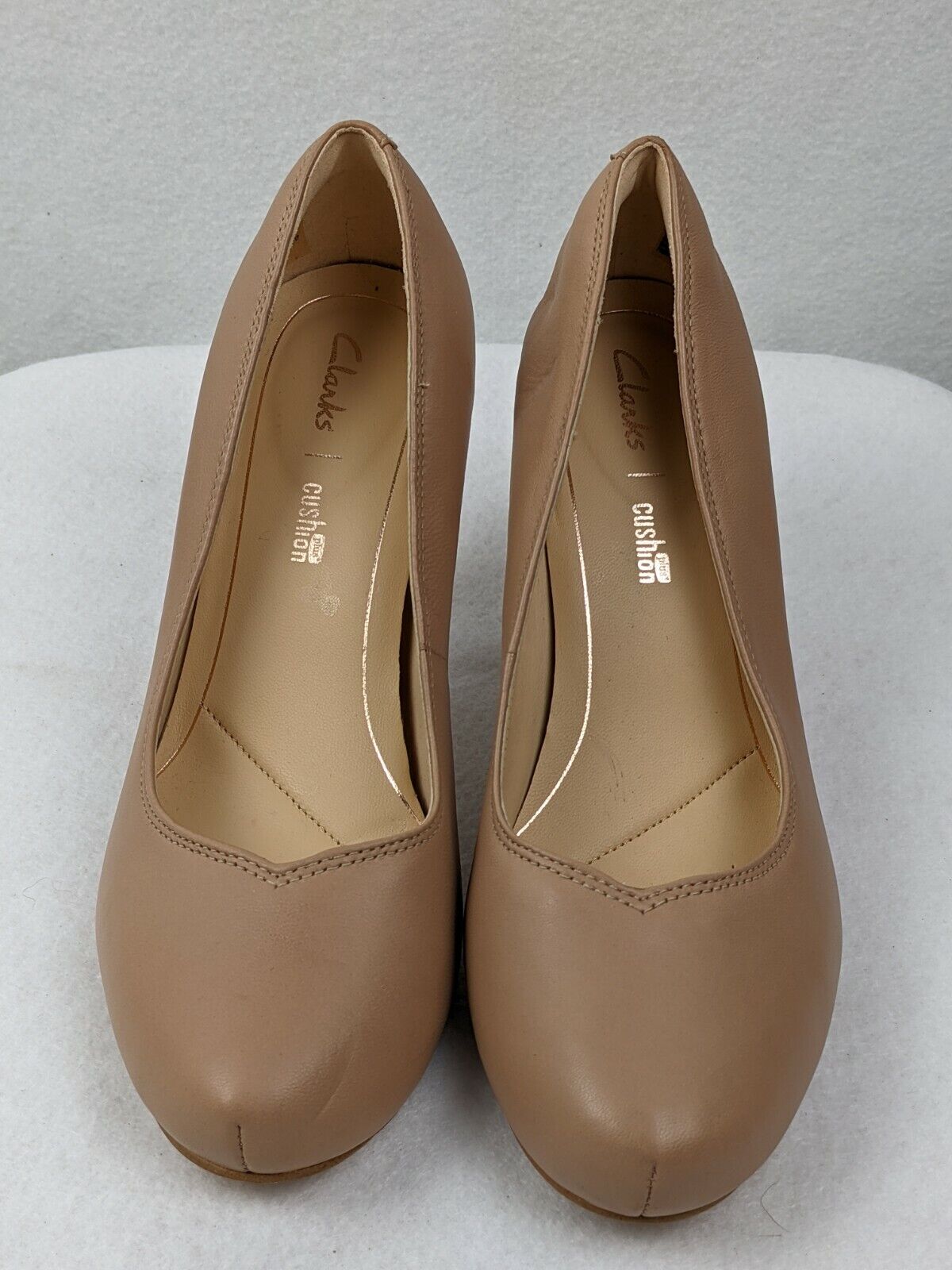 Clarks Women#039;s nude leather cuir size heel Ranking TOP2 daily Max 52% OFF ecru rose
