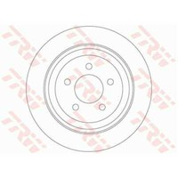 TRW 2X Bremsscheibe Hinten 316 Voll FüR Dodge Nitro KA Jeep Cherokee KK