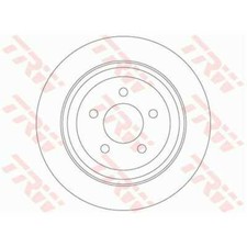 TRW 2x Bremsscheibe hinten 316 Voll für Dodge Nitro KA Jeep Cherokee KK