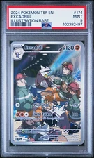 PSA 9 EXCADRILL 174 TEMPORAL FORCES ILLUSTRATION RARE POKEMON MINT
