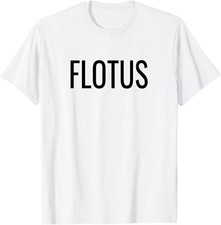Funny Mr President Donald Trump Melania Costume FLOTUS T-Shirt Small, White