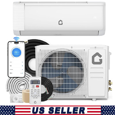 18000 BTU Mini Split Air Conditioner ,19 SEER2 Ductless Heat Pump AC Unit w/Kit