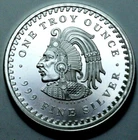 1 Oz 999 Silver Aztec Mayan Calendar Collectible Coin Medal Bullion Rare Round..