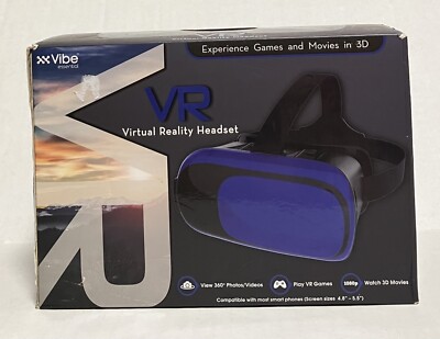 Vibe Essential Virtual Reality Headset User Manual for 3D Movies and VR Games