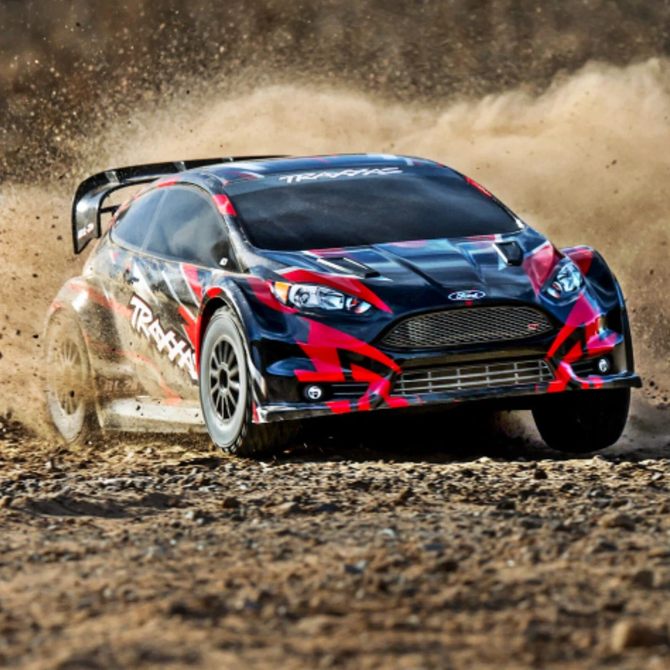 Traxxas TRX74154-4-RED - Ford Fiesta ST Rally Brushless BL-2s + 3000 Lipo + USB - Immagine 4 di 4