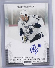 11-12 2011-12 PANINI BRETT CONNOLLY PRIVATE SIGNINGS RC AUTOGRAPH BC1 LIGHTNING