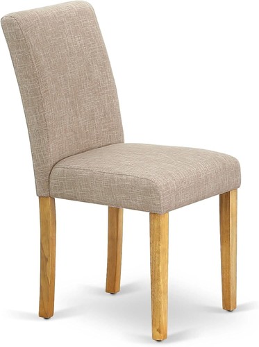 5 Piece Dining Set for 4, Round Pedestal Table & 4 Light Tan Dining Chairs - Picture 79 of 101