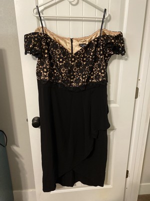 city chic black lace glamour dress