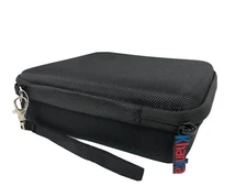 Khanka Hard Travel Case Zip Around Black 7.25x6.5 Interior Size