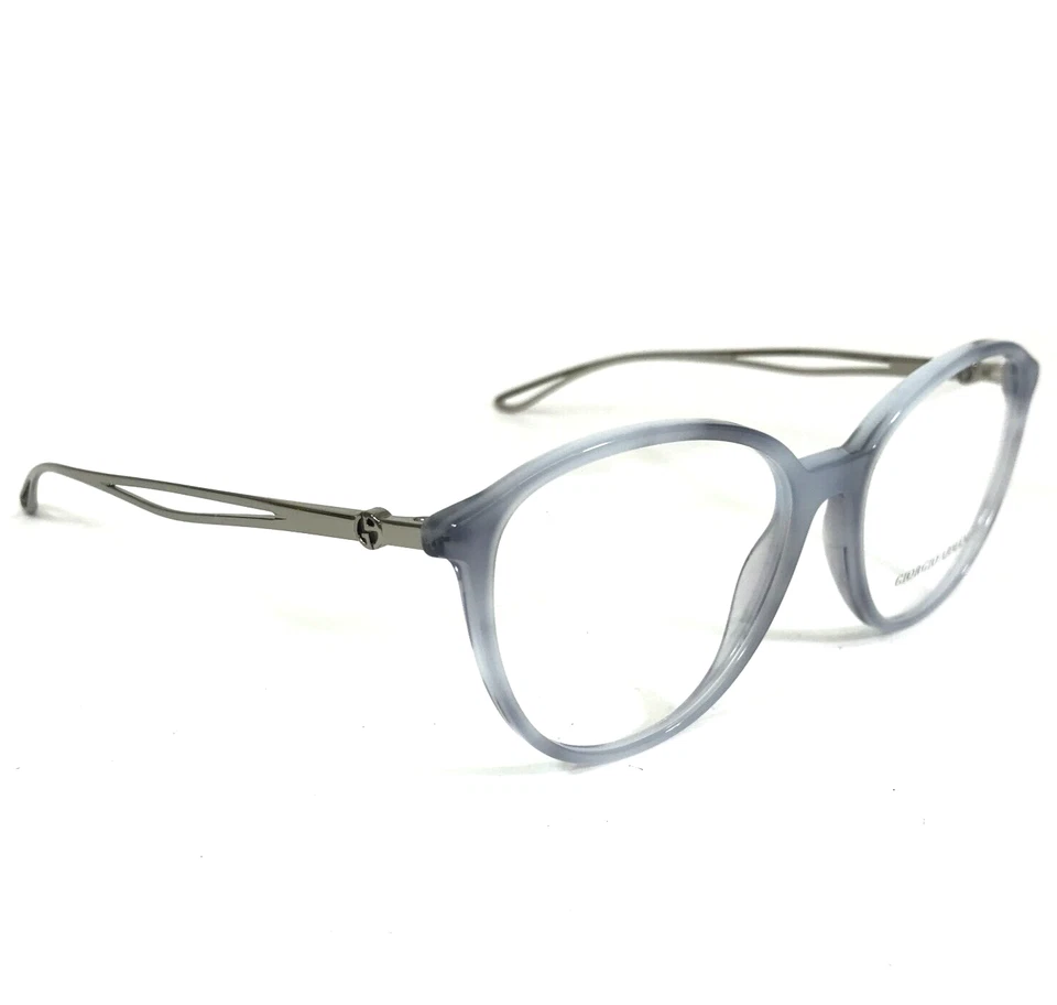Monturas de gafas Giorgio Armani AR 7179 5780 cuerno azul claro plateado 54-16-140 Foto 3 de 4