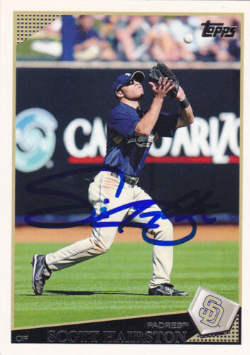 SCOTT HAIRSTON SAN DIEGO PADRES SIGNED CARD DIAMONDBACKS NATIONALS METS CUBS - Picture 1 of 1