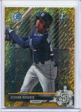 2017 Bowman Chrome Gold Shimmer Refractor Jeisson Rosario 1st Bowman 17/50