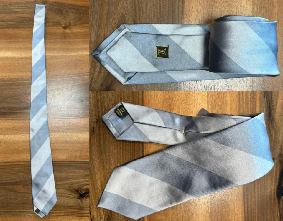 LOUIS VUITTON CLASSIC TIE KRAWATTE SILK ICONIC RARE RETRO MADE IN ITALY NEW - Bild 2 von 4