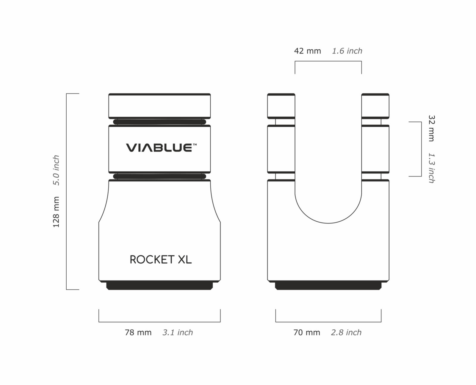 Viablue ™ Cable Lifter Rocket XL Detalles técnicos