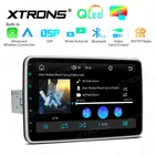 Linux 1DIN 10.1" Car Stereo Radio CarPlay/Android Auto/Mirror Link GPS FM AM RDS