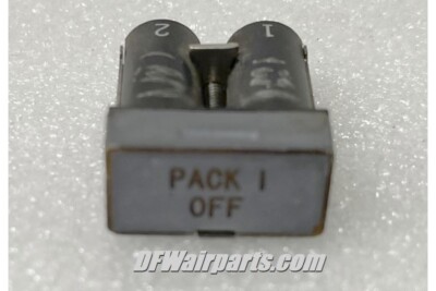 McDonnell Douglas DC-10 Flight Engineer Panel  Pack 1 Off  Annunciator Light