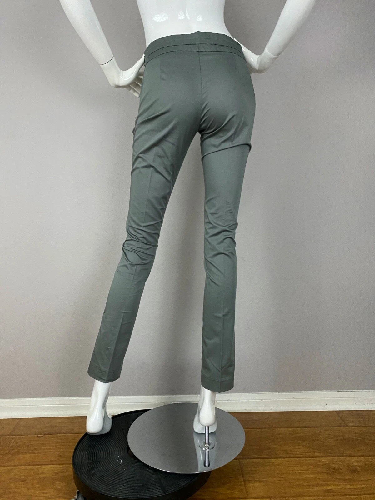 Love Moschino pantaloni eleganti skinny cotone grigio taglia 2 US