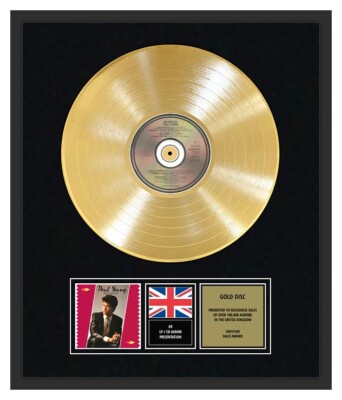 PAUL YOUNG - CD Gold Disc LP Vinyl Record Display - NO PARLEZ