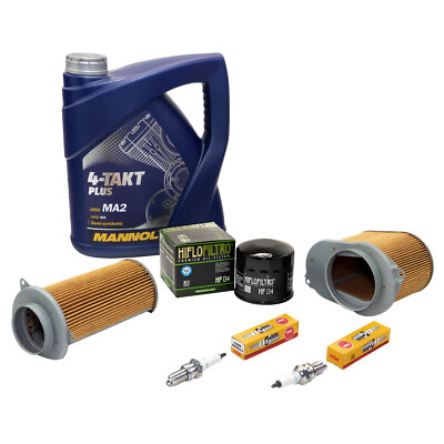 Wartungspaket 4L für Suzuki Intruder 750 VR 86 Öl+Luftfilter+Ölfilter+Zündkerze
