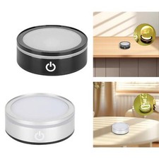 LED Lights Base Lighted Display Stand Holder Colorful for Glass Art Artwork 3D