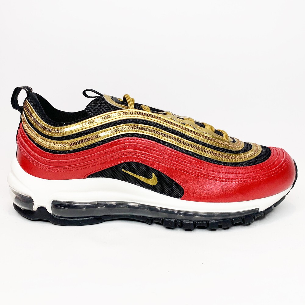 Nike Air Max 97 Gold Sequin Women's Size 7.5 Running Shoes