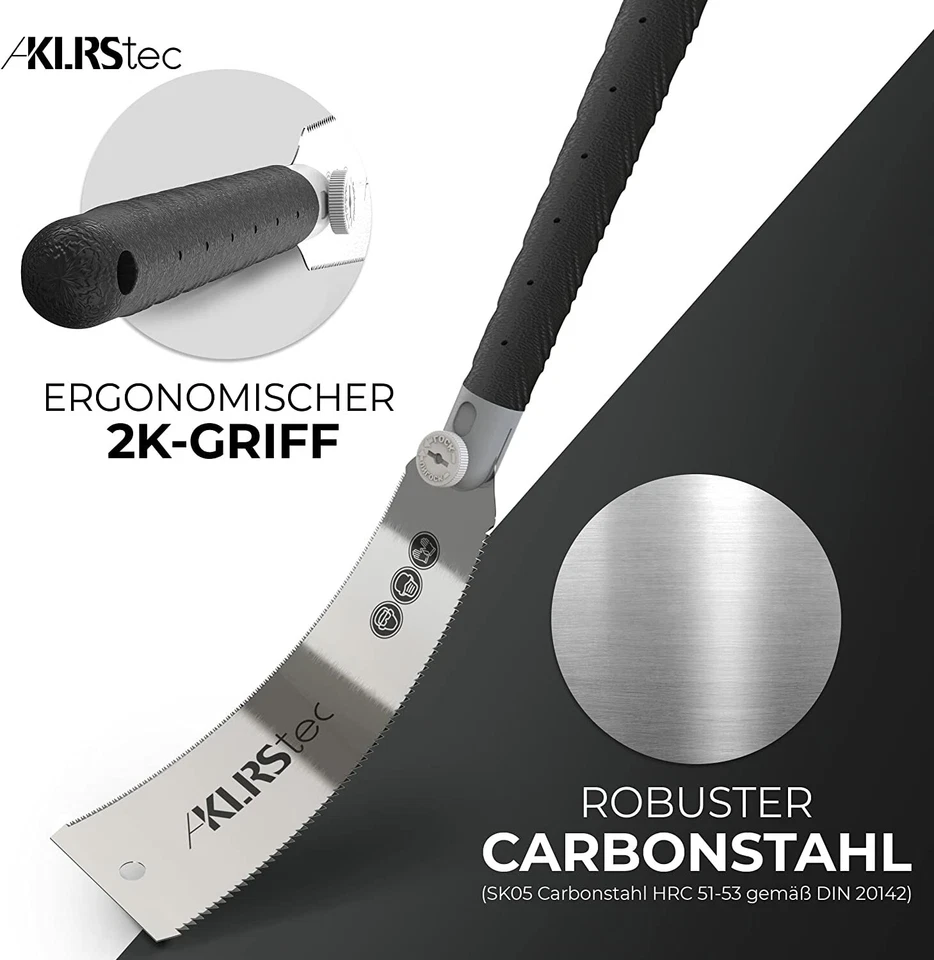 KLRStec® Japansäge - Professionelle Ryoba Feinsäge für Holz und Kunststoff 240mm - Bild 4 von 4