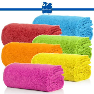 Microfiber Cloth Microfiber Cloth Polishing 6 Pack Edgeless Super Fluffy 550 GSM
