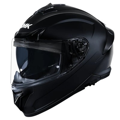 SMK Typhoon Unicolour Gloss Black Helmet (GL200)