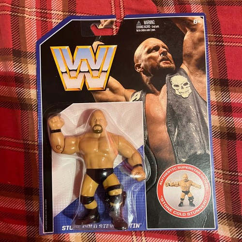 BNIB WWE MATTEL RETRO SERIES 2 STONE COLD STEVE AU...