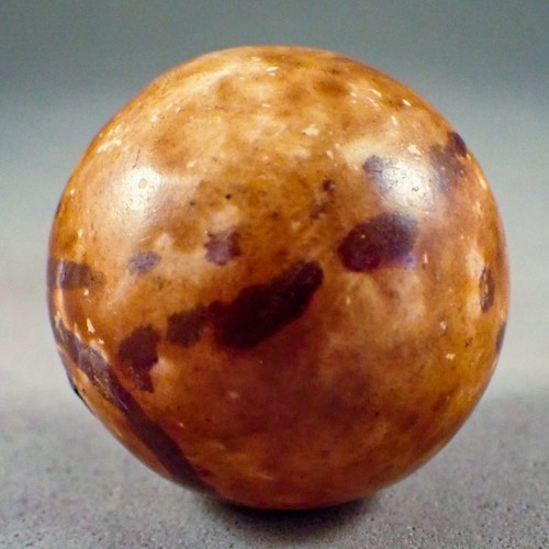 BB Marbles: NON-GLASS HANDMADE, Crockery. 15/16". Mint (9.7). (BB818) - Picture 5 of 6