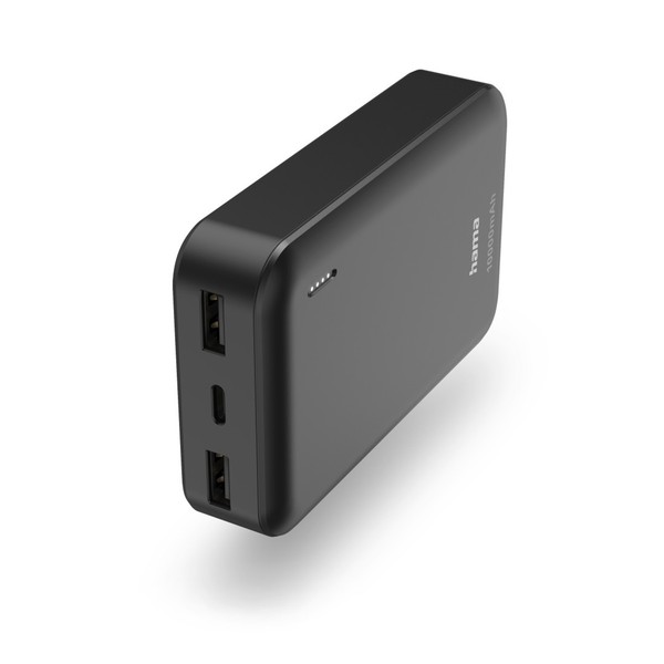Hama Powerbank Pocket10 10000Mah Externer Akku Handy SchnellladegeräT 2X USB-A-image