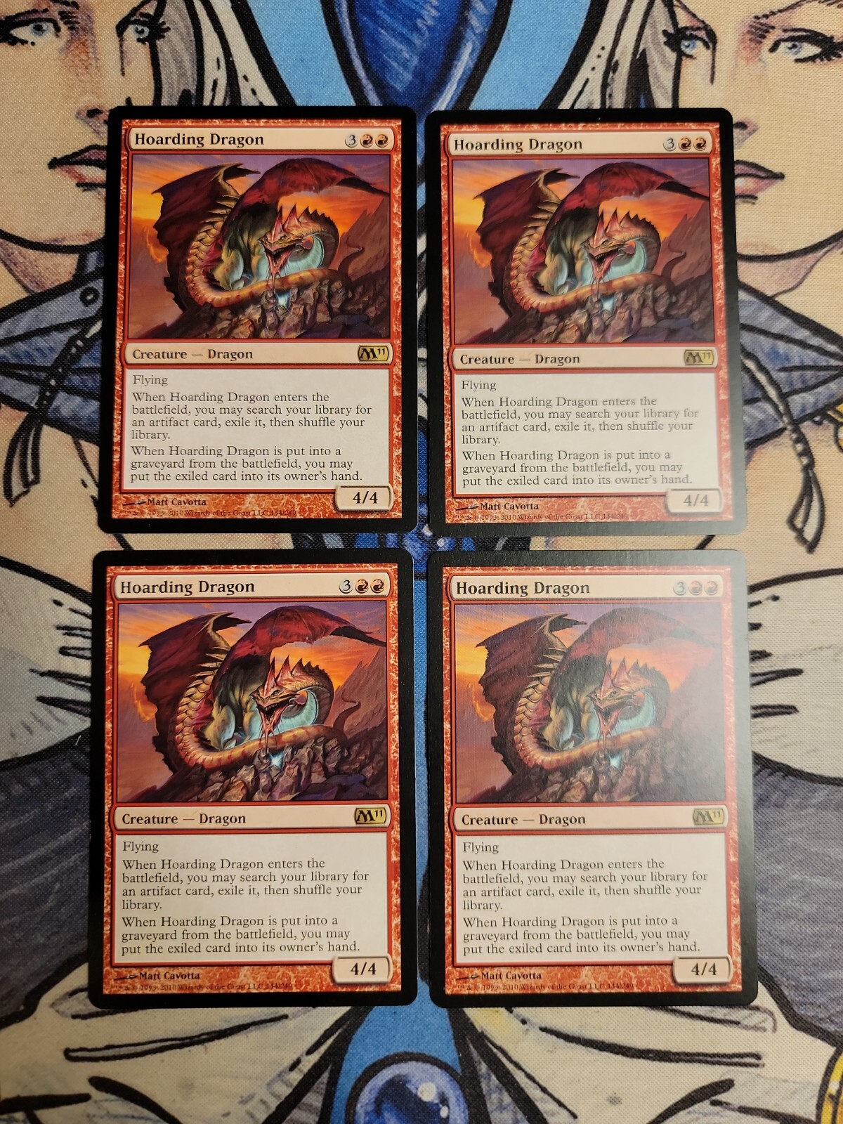 4x Hoarding Dragon - NM Core Set 2011 M11 MTG Magic