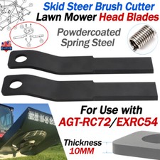 2PCS Skid Steer Brush Cutter Cutting Blades For Use with AGT-RC72/EXRC54 - Steel