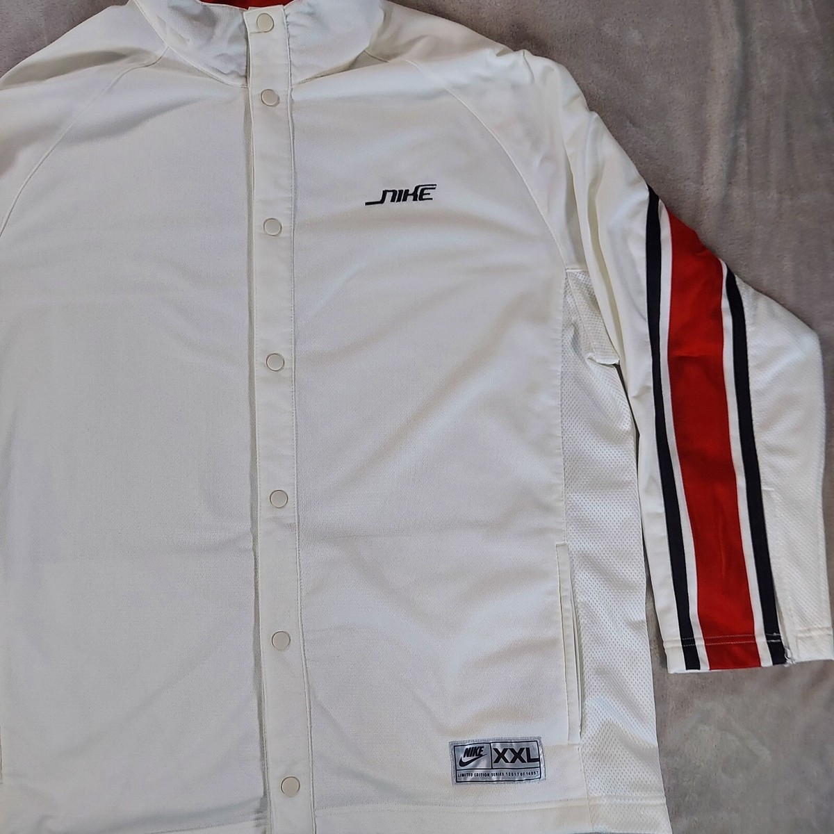 Vintage Nike Jacket Mens XXL Track Basketball Y2K Full Button