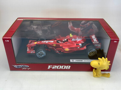 ミニカー Hot Wheels F2008 1:18 Ferrari 1:18 Hot Wheels Racing Ferrari F2008 Kimi Raikkonen #1 L8781