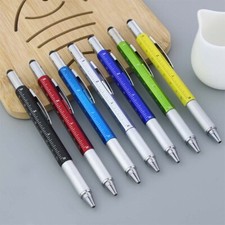 1pcs Multi-function Tool PenLevel Scale Touch Screen 6-in1 Ballpoint-Pen