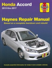 Haynes Handbuch: HONDA Accord 2013-17 Reparaturanleitung/Reparatur-Buch/Wartung